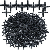 KESLA 10–100 Stück 1/4 Zoll Kreuzverbinder für 4/7 mm Mikroschlauch, 4-Wege-Adapter mit Widerhaken, Tropfbewässerung, Kreuzverbinder